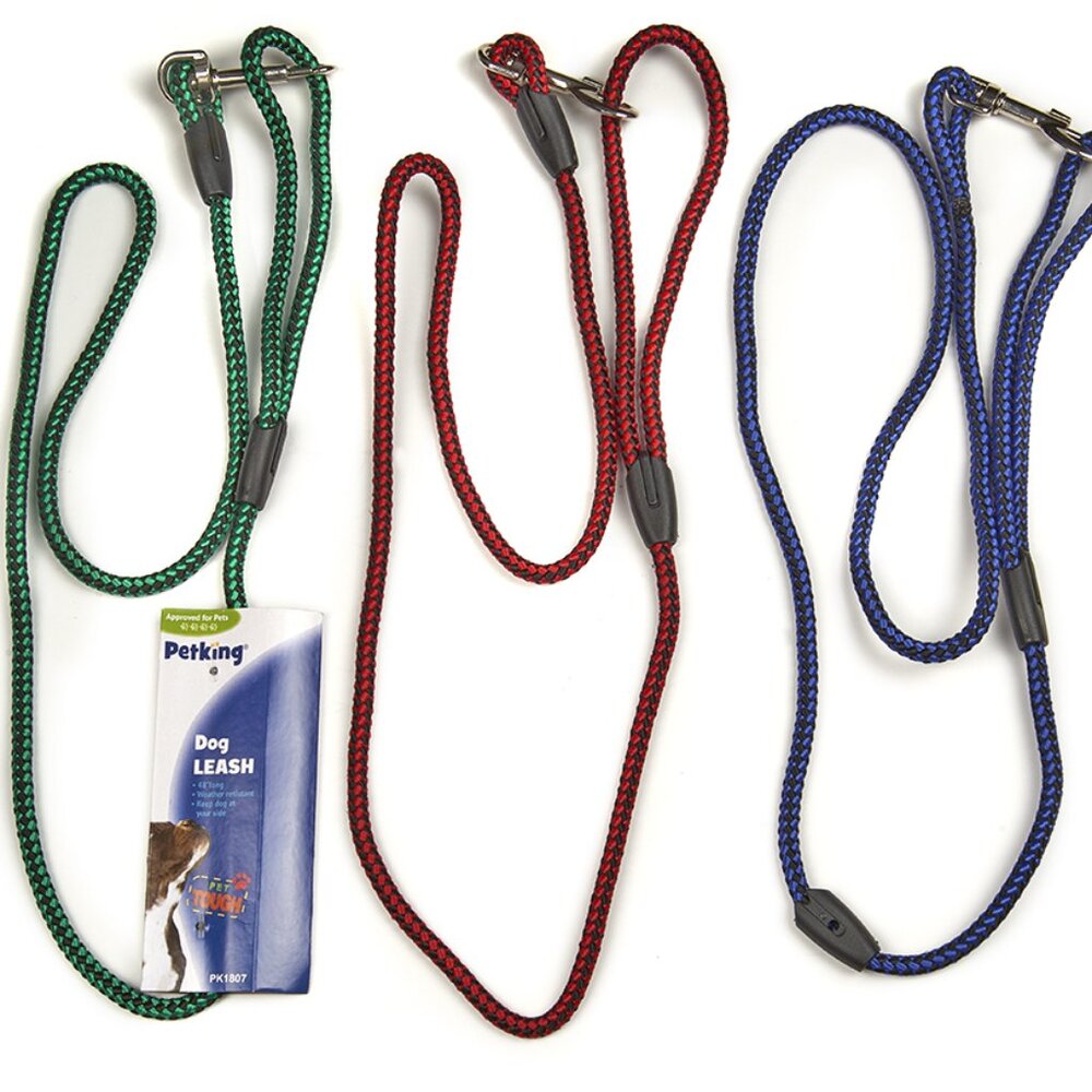 NWT 4-foot Woven Cat or Small Dog Leash, Green or Blue